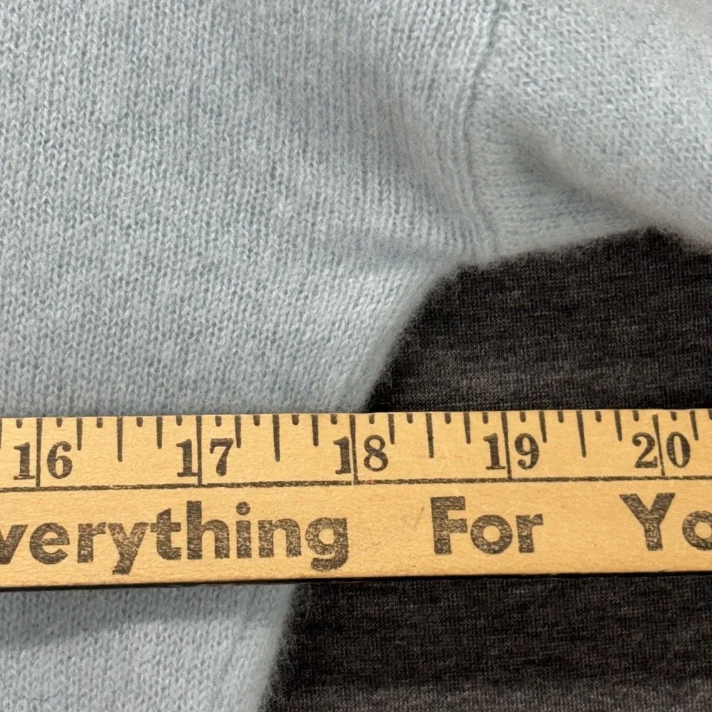 Maeve‎ Anthropologie Cashmere collection sweater Womens XS Light Blue Scoop Neck